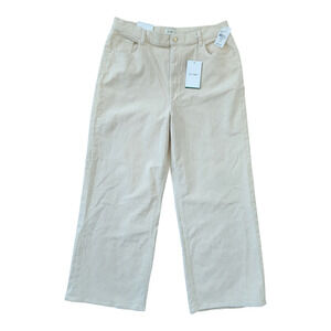 DL 1961 Corduroy Hepburn Wide Leg High Rise‎ Vintage Pants 32 Manilla Grunge